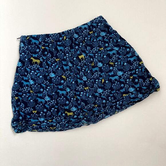 Lands End Fine Wale Horse Corduroy Skirt - Blue - 6 - Picture 4 of 9